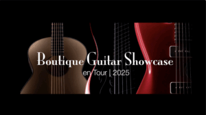 Boutique Guitar Showcase in Angel City Guitars Shop LA