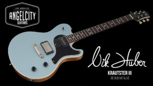 Nik Huber Krautster III - Ice Blue Metallic@ Angel City Guitars