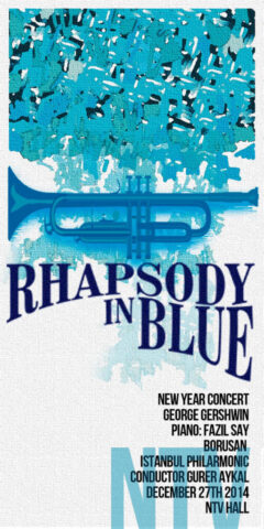 "Rhapsody in Blue" Poster for Gershwin 1980